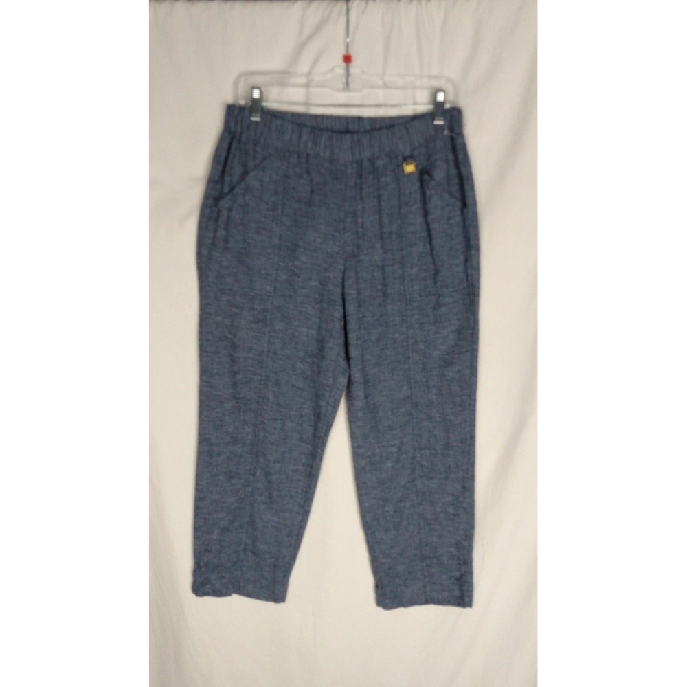 Ellen Tracy Blue Linen Women's Pants Size Medium